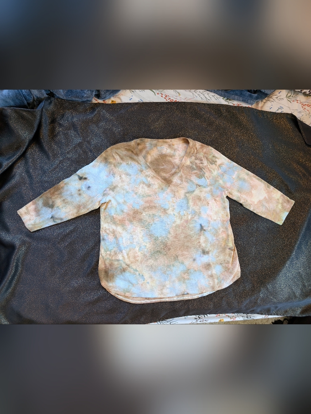 Ice Dyed, One Of A Kind, Kirkland 3/4 Sleeve, XL, 100% Cotton